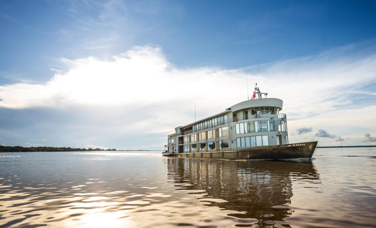 Delfin III river ship in daylight