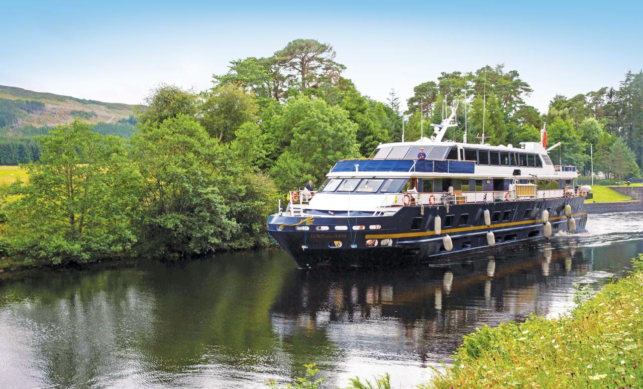Lord of the Glens on the Caledonian Canal in Scotland