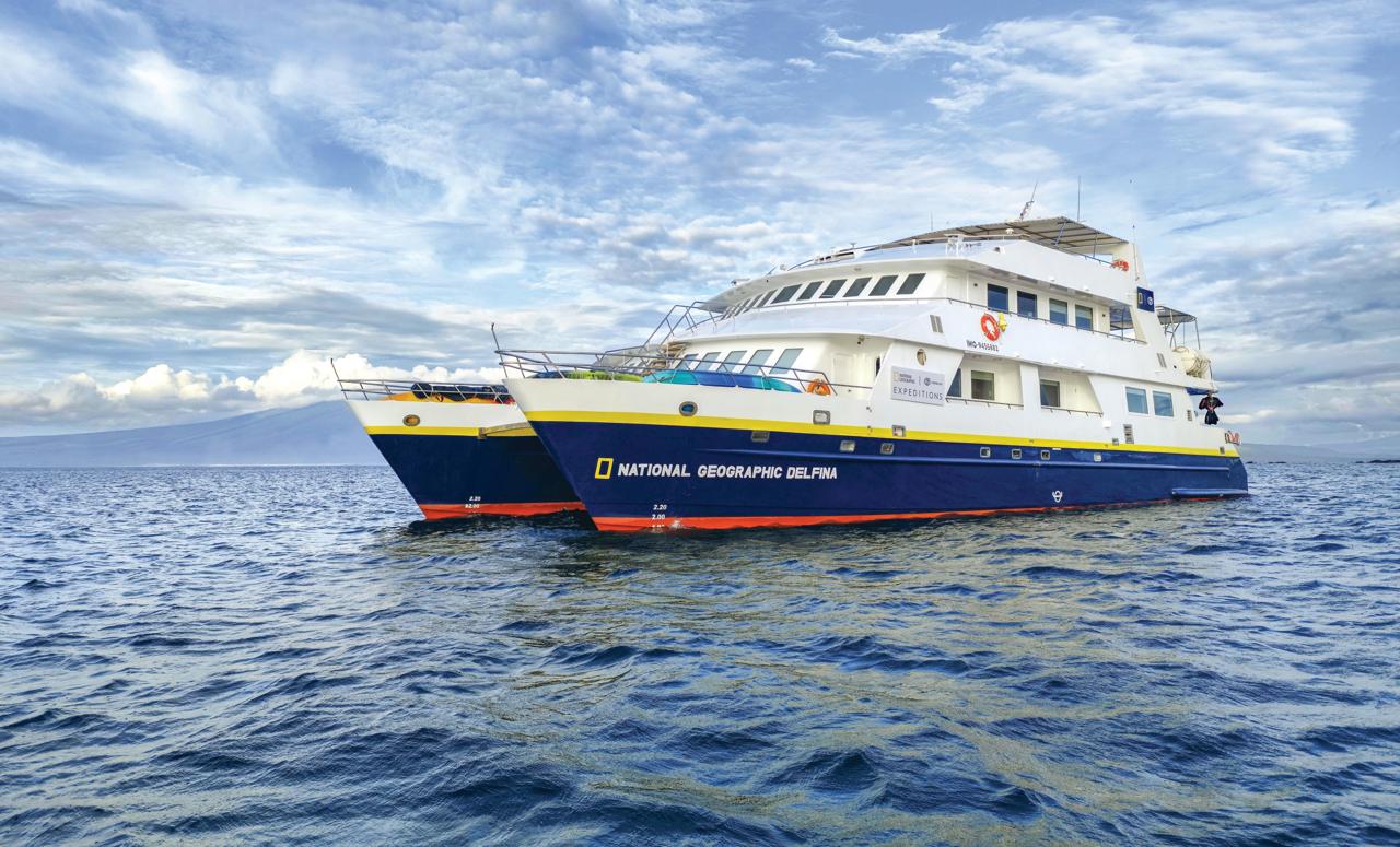 National Geographic Delfina catamaran in the Galápagos