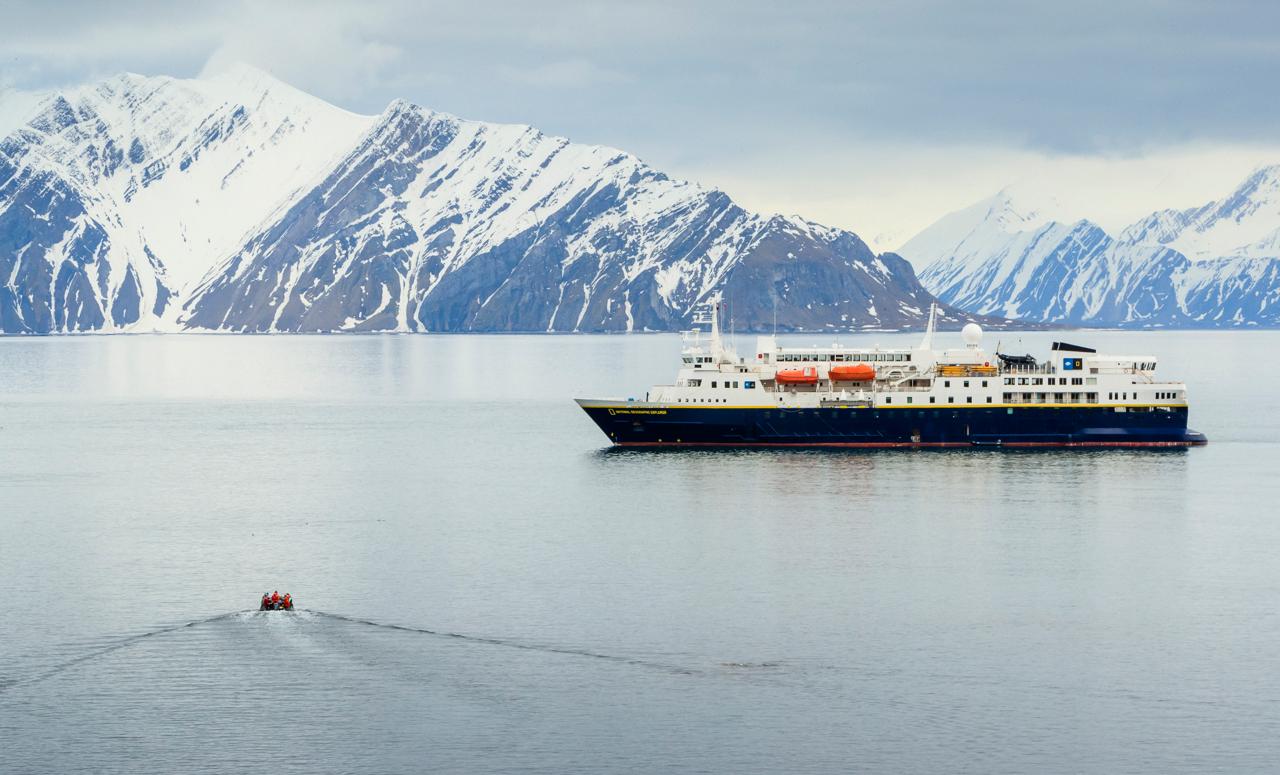 National Geographic Explorer operating in Svalbard