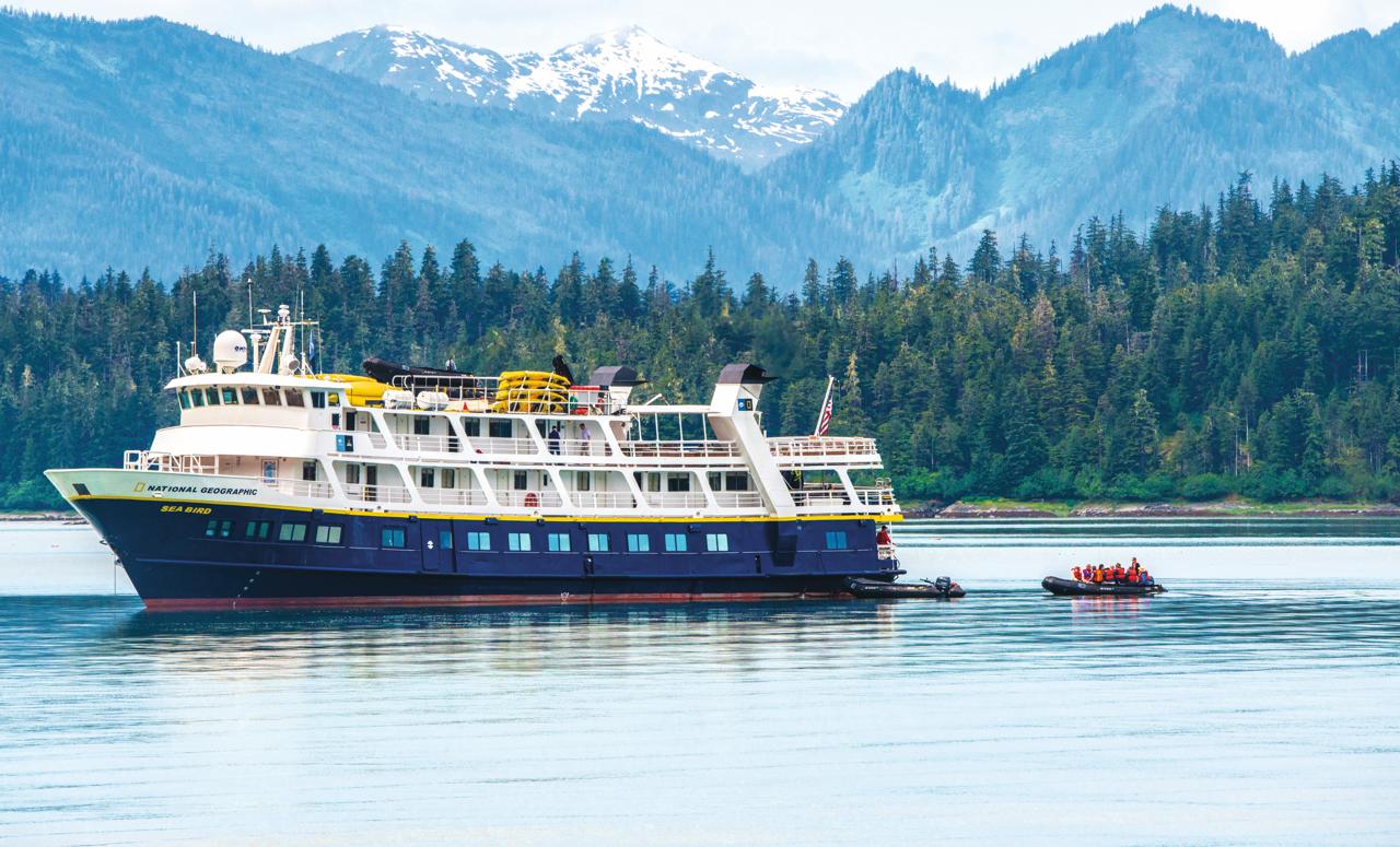 National Geographic Sea Bird with guests exploring by Zodiac in Alaska