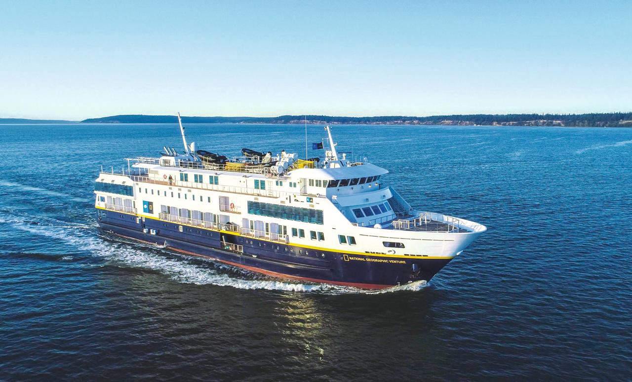 National Geographic Venture at sea