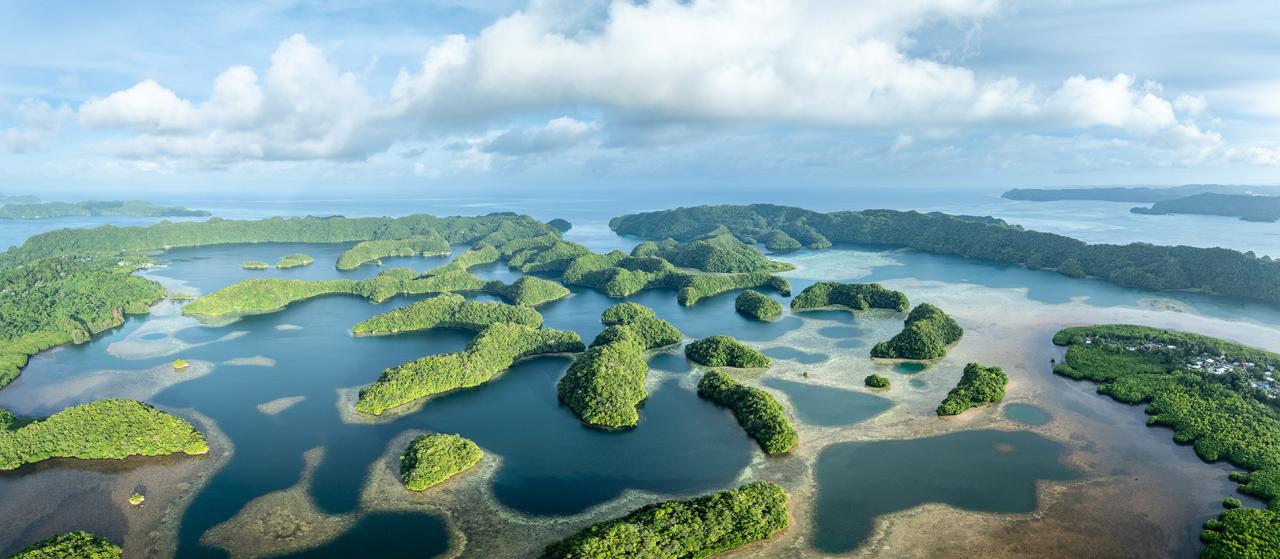 Verdant islands and blue lagoons in Palau