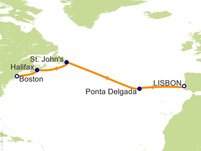 Aurelia September 23-October 4 2028 itinerary map