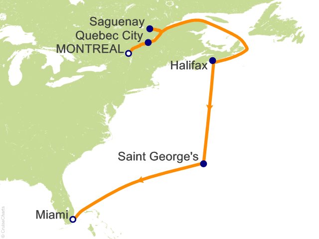 Aurelia October 15-27 2028 itinerary map