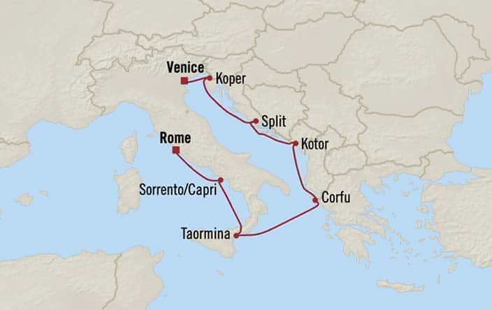 Itnerary Map for Oceania Cruises Nautica Voyage ID NAU260803.jpg