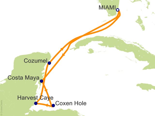 Oceania Allura December 21-28 2026 itinerary map