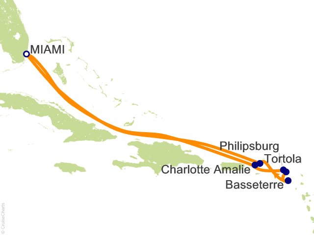 Oceania Allura December 28 2026-January 7 2027 itinerary map