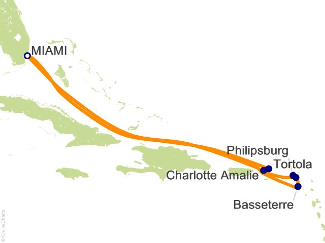 Oceania Allura March 21-31 2027 itinerary map