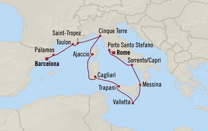 Oceania Nautica luxury cruise ship