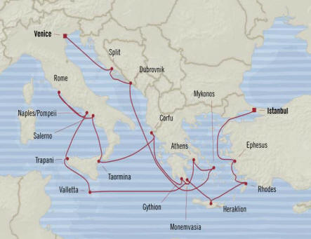 Oceania Nautica Itinerary 2021