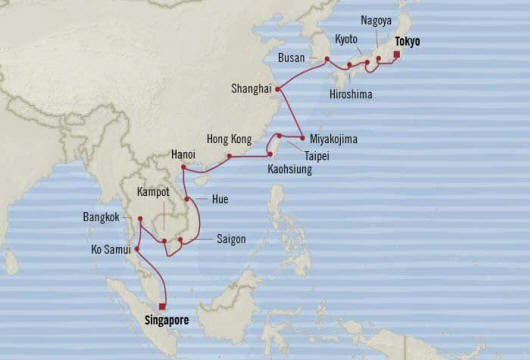 Oceania Nautica Itinerary 2022