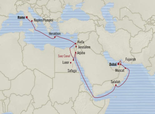 7 Seas Luxury Cruises Oceania Nautica  schedule 2022