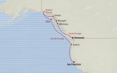 Deluxe Honeymoon Cruises Oceania Regatta May 10-20 2024 San Francisco, CA, United States to Vancouver, Canada