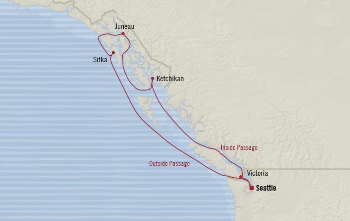 7 Seas Luxury Cruises MAP -  Oceania Regatta 2024