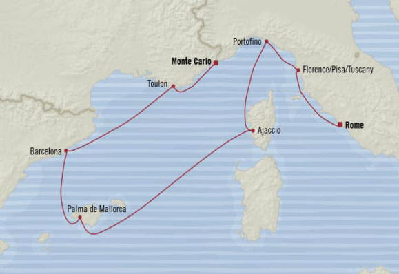 Oceania Riviera Itinerary 2021