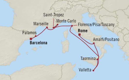 Oceania Riviera Itinerary 2022