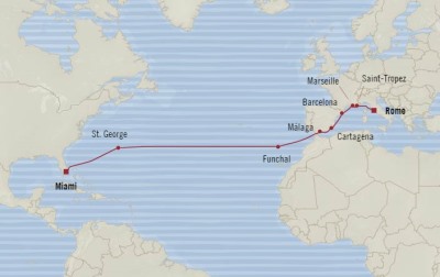 Oceania Sirena June 21 July 7 2017 Cruises Miami, FL, United States to Civitavecchia, Italy