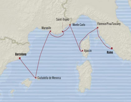 Oceania Sirena Itinerary 2022