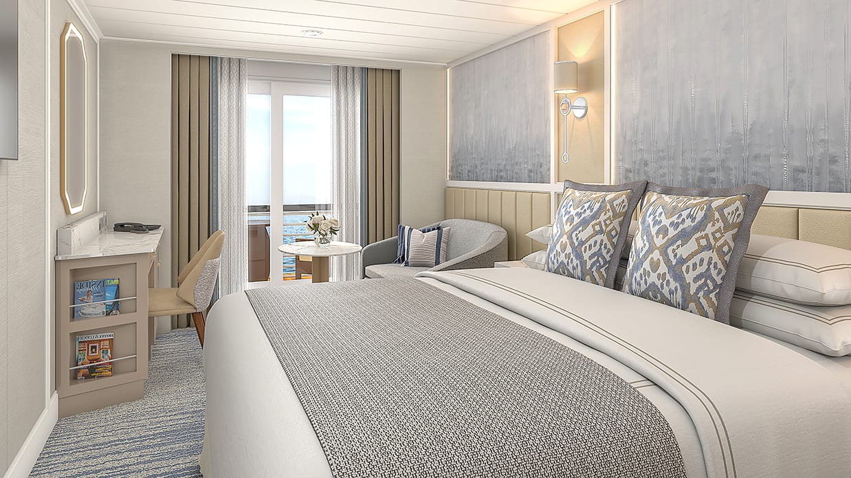 Oceania Sonata Concierge Level Veranda Stateroom accommodation