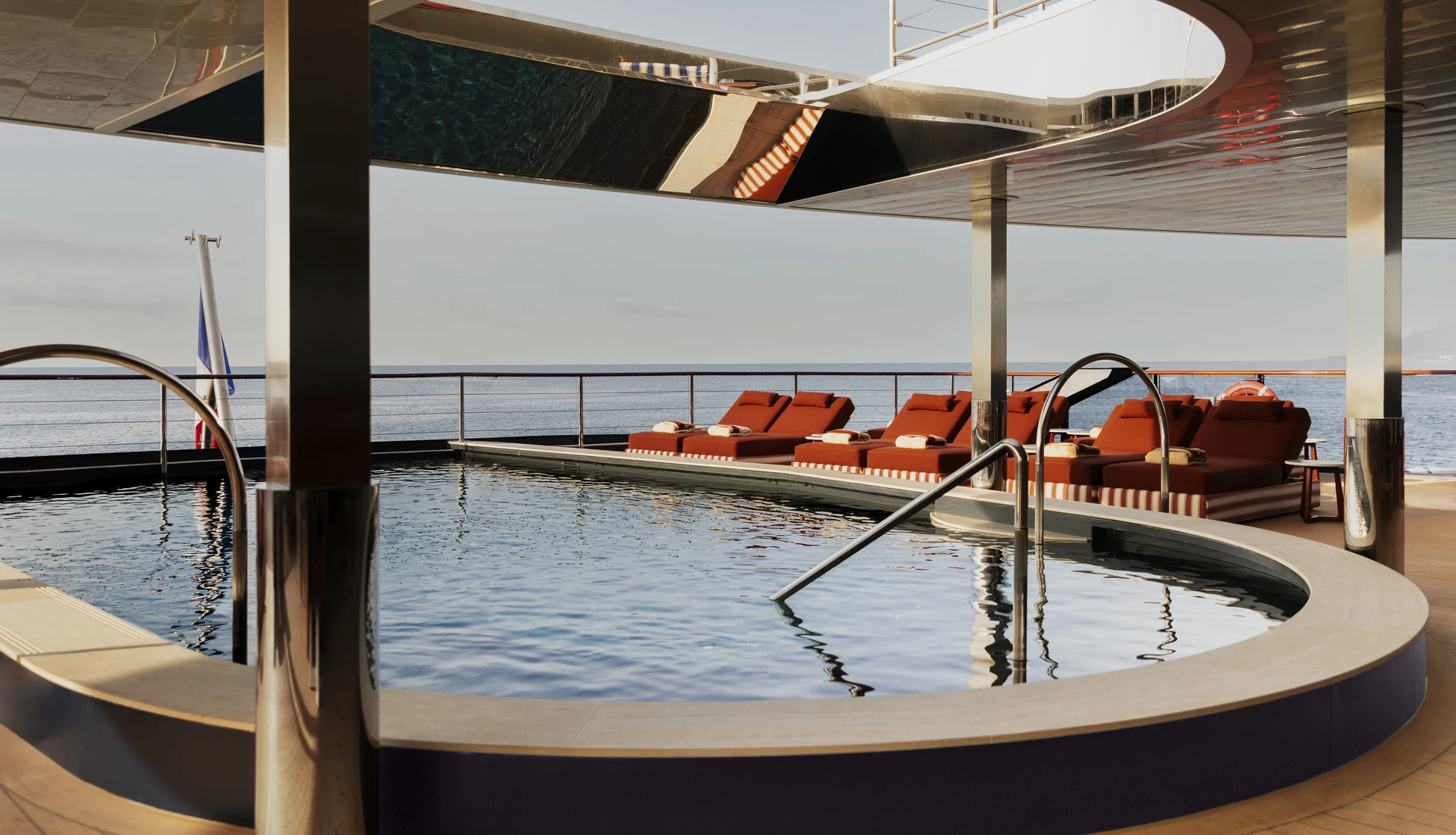 Leisure pool aboard Orient Express Corinthian