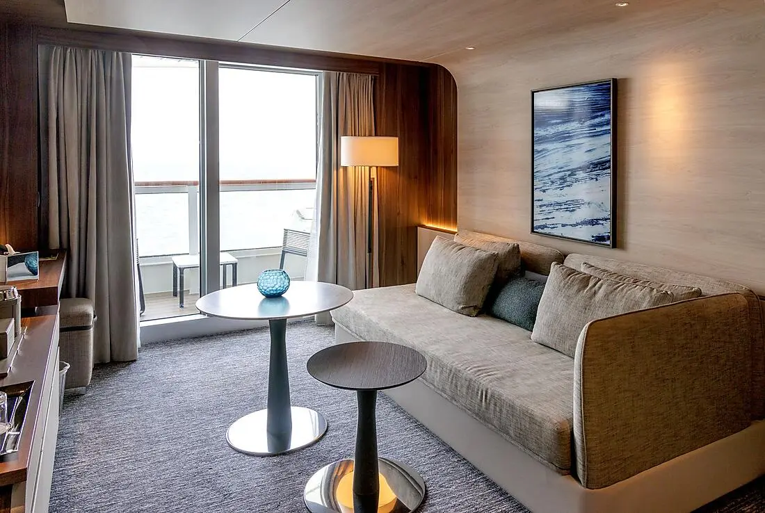 Grand Suite in the Polar exploration ship accommodation range