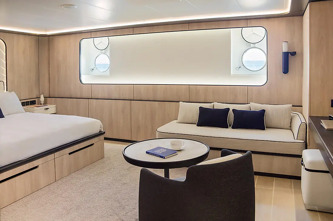 Prestige Suite in the Three-masted sailing yacht accommodation range