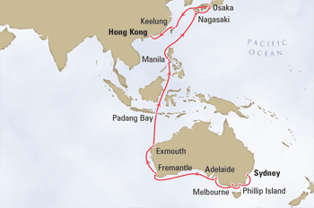 Cunard Sydney to Hong Kong