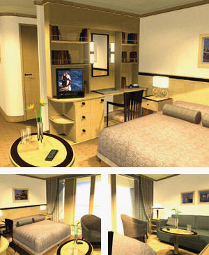 Queen Mary 2 Princess Grill Suite accommodation