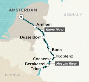 CRYSTAL DEBUSSY RIVER Cruise 2020 Large Map Image