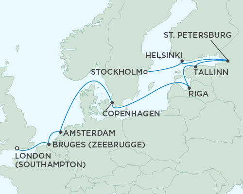 Radisson Seas Seas Voyager Cruises August 5-17 2025 - 12 Days