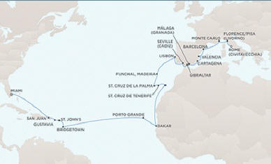 Deluxe Honeymoon Cruises Regent Seven Seas Mariner October 3 November 3 2014 - 31 Days