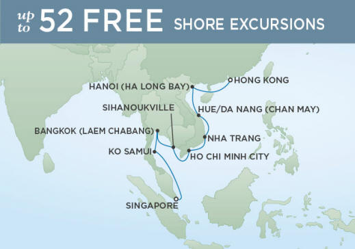 Itinerary Map SINGAPORE TO HONG KONG
