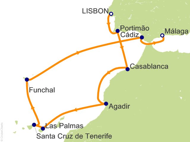 10 Night Captivating Canary Islands   Lisbon to Malaga Cruise