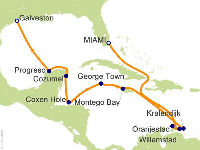 Regent Seven Seas Splendor Cruises RSSC Map 2026