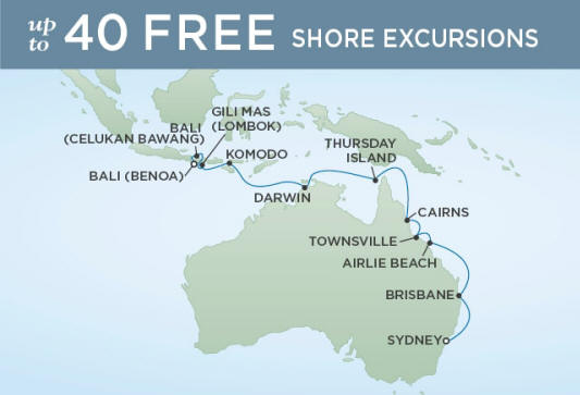 Itinerary Map Seven Seas Explorer Regent Cruises