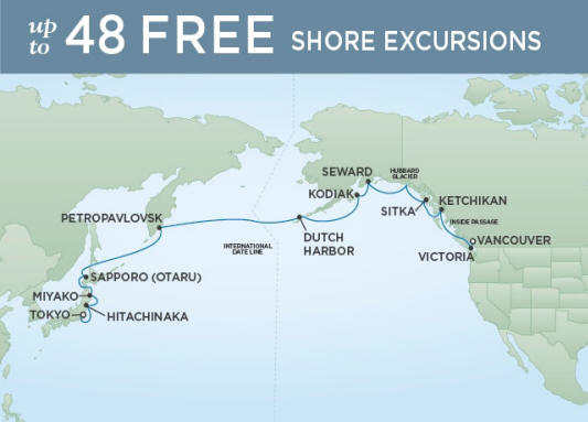 Itinerary Map Seven Seas Explorer Regent Cruises