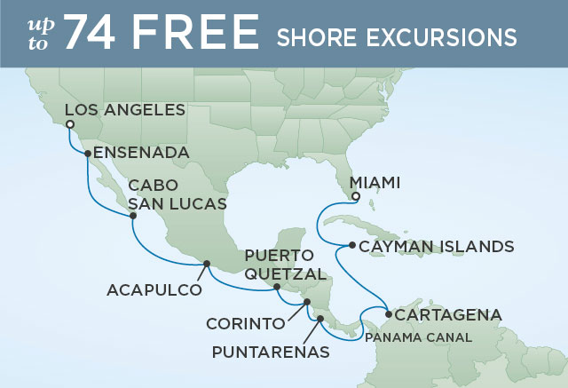 Itinerary Map Regent Seven Seas Grandeur Cruise