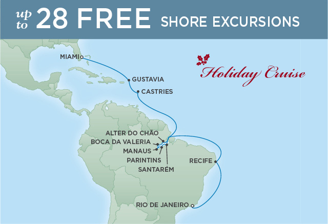 7 Seas Luxury Cruises HUES OF THE AMAZON | 20 NIGHTS | DEPARTS DEC 17, 2024 | Seven Seas Mariner