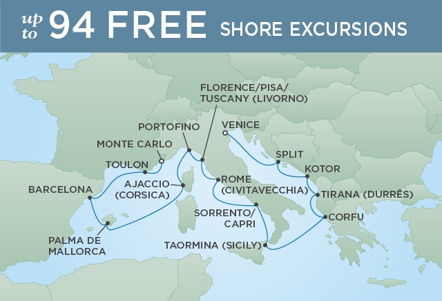 7 Seas Luxury Cruises BELLA ITALIA - September 2-16 2025