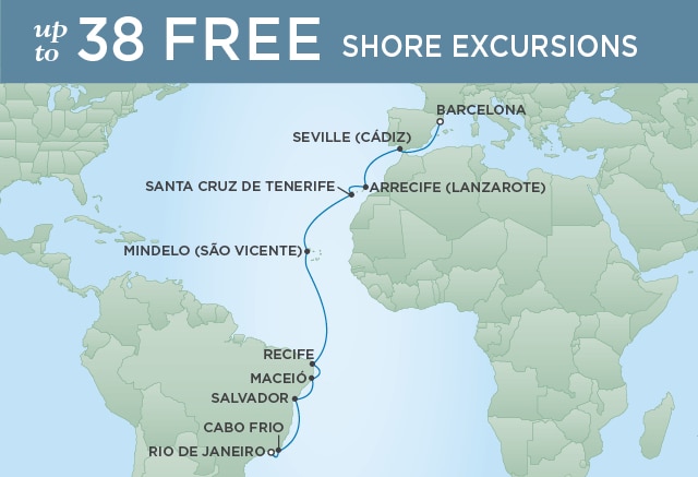 7 Seas Luxury Cruises ATLANTIC OCEAN EXPLORATION - March 26 April 13 2025