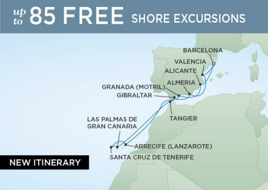 Regent Seven Seas Voyager Itinerary Map