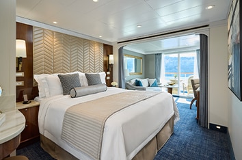 Seven Seas Voyager Deluxe Veranda Suite accommodation