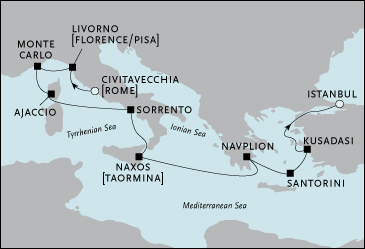7 Seas Luxury Cruises Rome to Istanbul Cruise