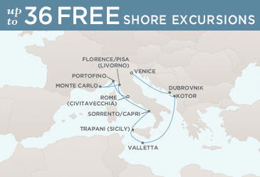 Cruise Single-Solo Balconies and Suites June 1-11 2013 - 10 Nights Regent Seven Seas Mariner 2013 RSSC CRUISE