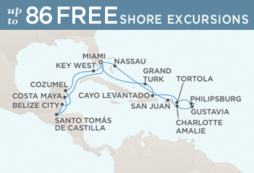 Cruise Single-Solo Balconies and Suites Regent Navigator Map November 11-29 2013 - 18 Nights
