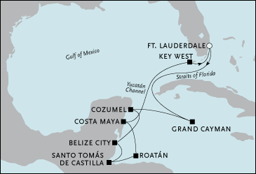 Deluxe Honeymoon Cruises Fort Lauderdale to Fort Lauderdale
