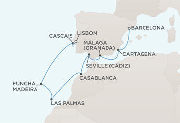 Deluxe Honeymoon Cruises Route Map Honeymoon Regent Mariner