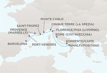 Deluxe Honeymoon Cruises Route Map Honeymoon Regent Mariner