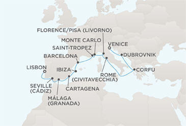 Luxury World Cruise SHIP BIDS - Route Map CRUISE SHIP BIDS Regent CRUISE SHIP Mariner